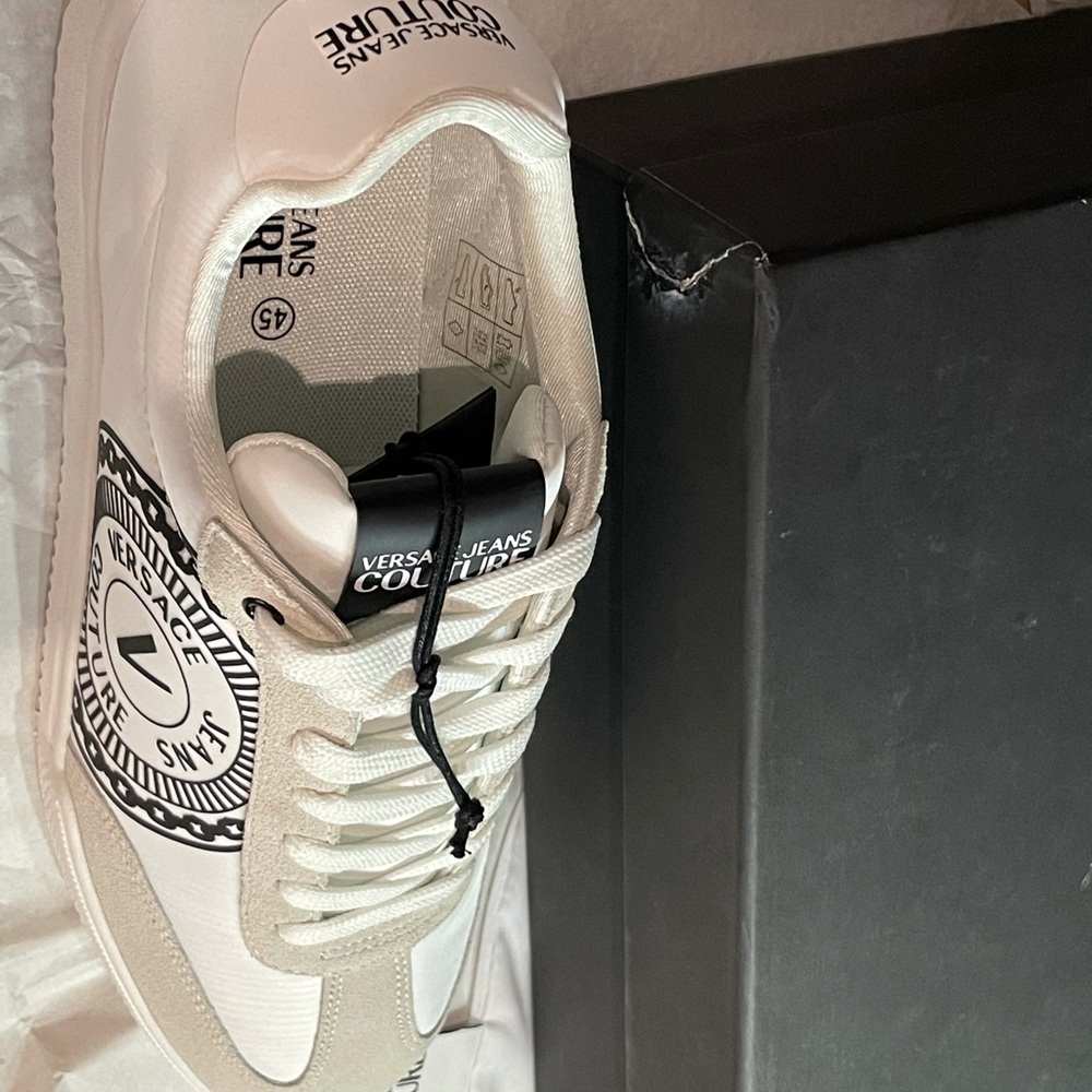 Authentic shoes with QR code to check authentic